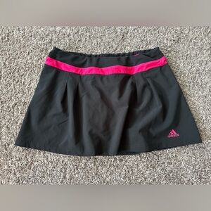 ADIDAS Women’s Black & Pink Tennis Athletic Pull On Skort Size Medium